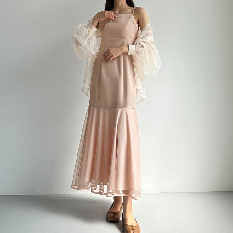 Louere 裾シアーチュールマーメイドキャミワンピース | Louere | 詳細画像28 