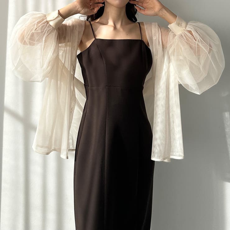 Louere チュールボリュームスリーブシアーシャツ | Louere | 詳細画像10 