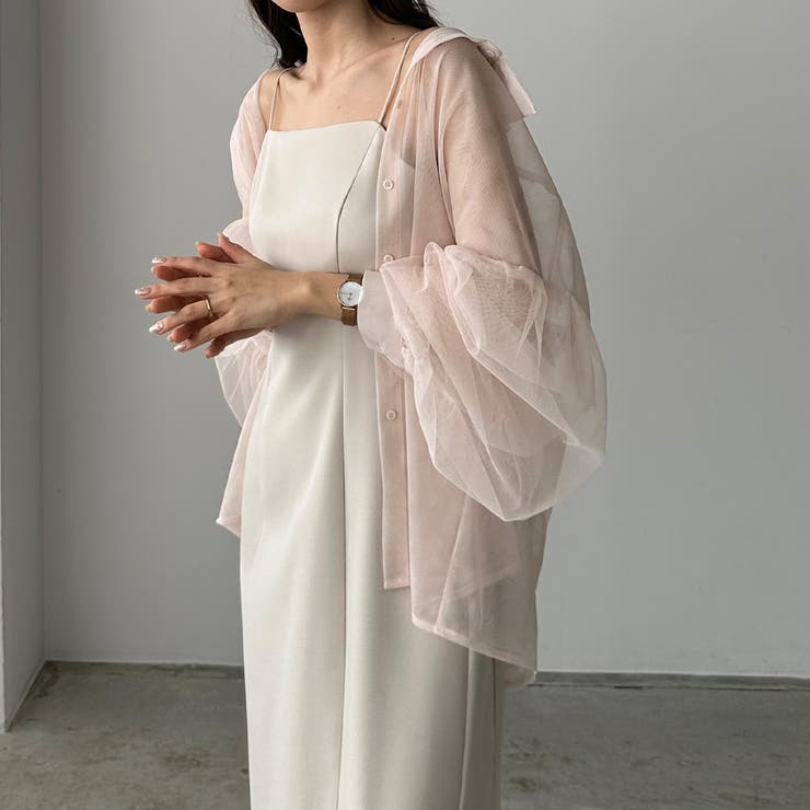 Louere チュールボリュームスリーブシアーシャツ | Louere | 詳細画像16 