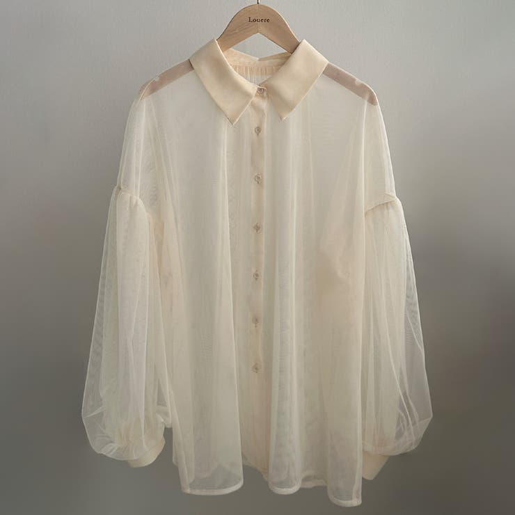 Louere チュールボリュームスリーブシアーシャツ | Louere | 詳細画像22 