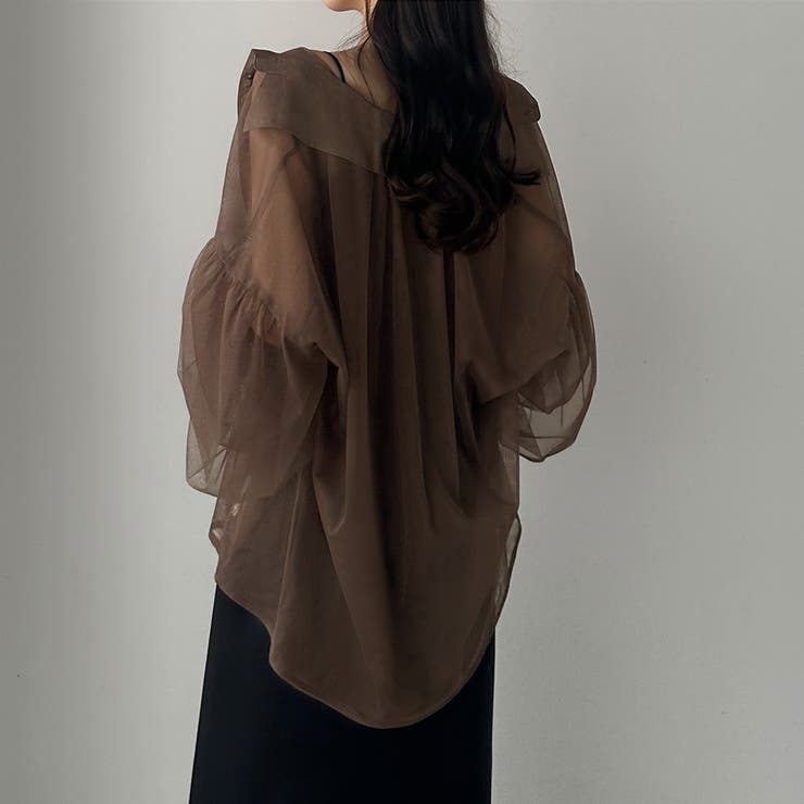 Louere チュールボリュームスリーブシアーシャツ | Louere | 詳細画像34 