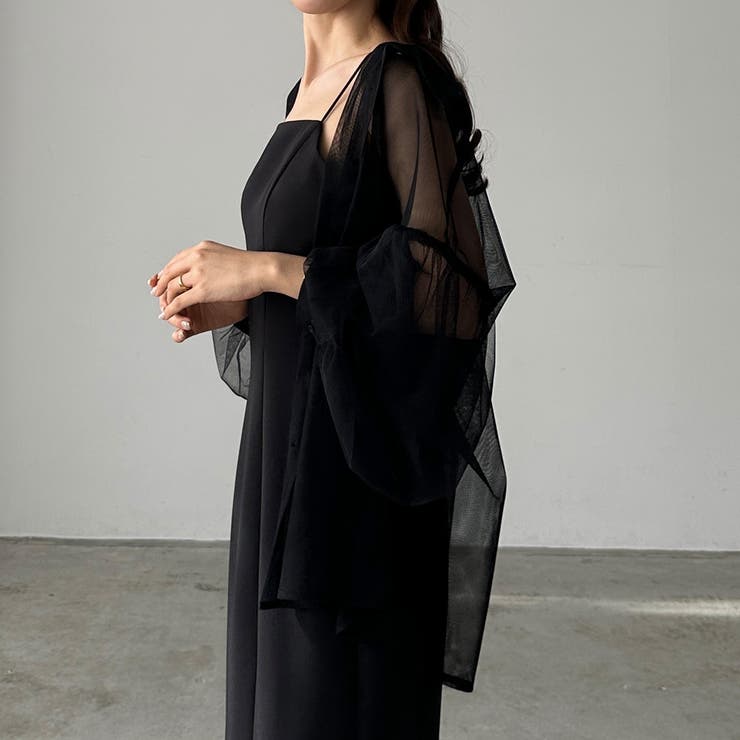 Louere チュールボリュームスリーブシアーシャツ | Louere | 詳細画像5 