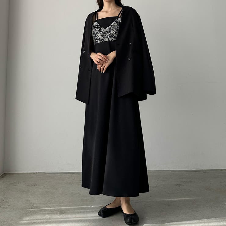 Louere ワンピース、スカート、合計3点　おまとめ Louere ジャガードキャミワンピース[品番：AMTW0010417]｜Louere