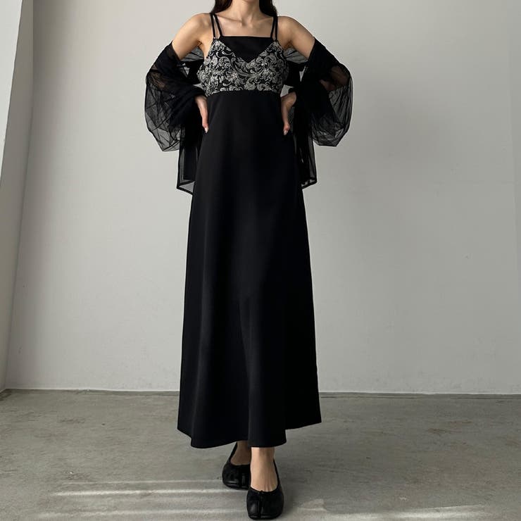 Louere ジャガードキャミワンピース[品番：AMTW0010417]｜Louere