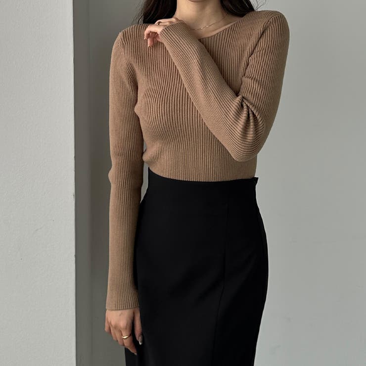 Louere ボートネック長袖リブニット | Louere | 詳細画像16 