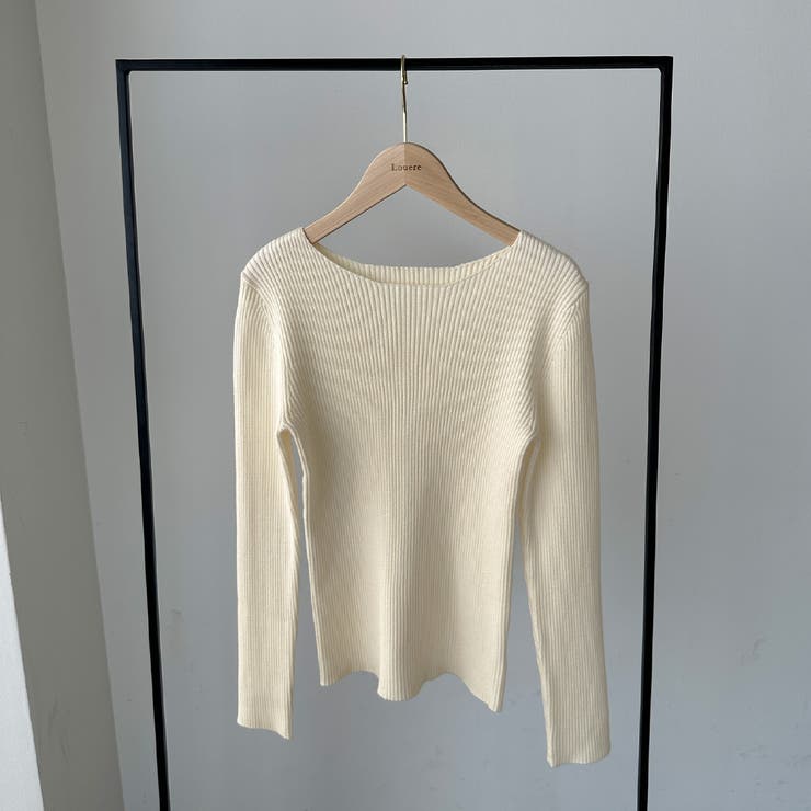 Louere ボートネック長袖リブニット | Louere | 詳細画像22 