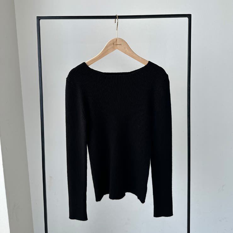 Louere ボートネック長袖リブニット | Louere | 詳細画像23 