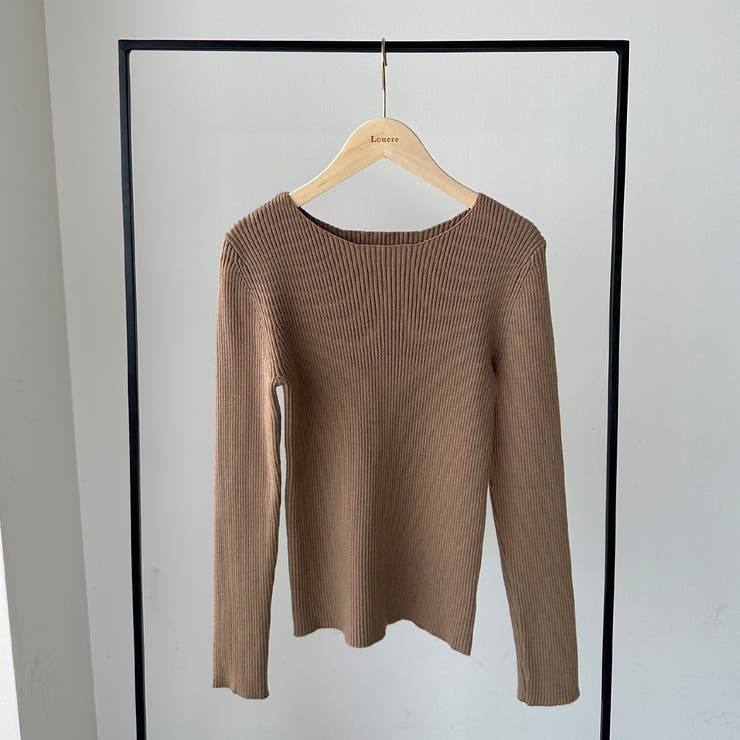 Louere ボートネック長袖リブニット | Louere | 詳細画像24 