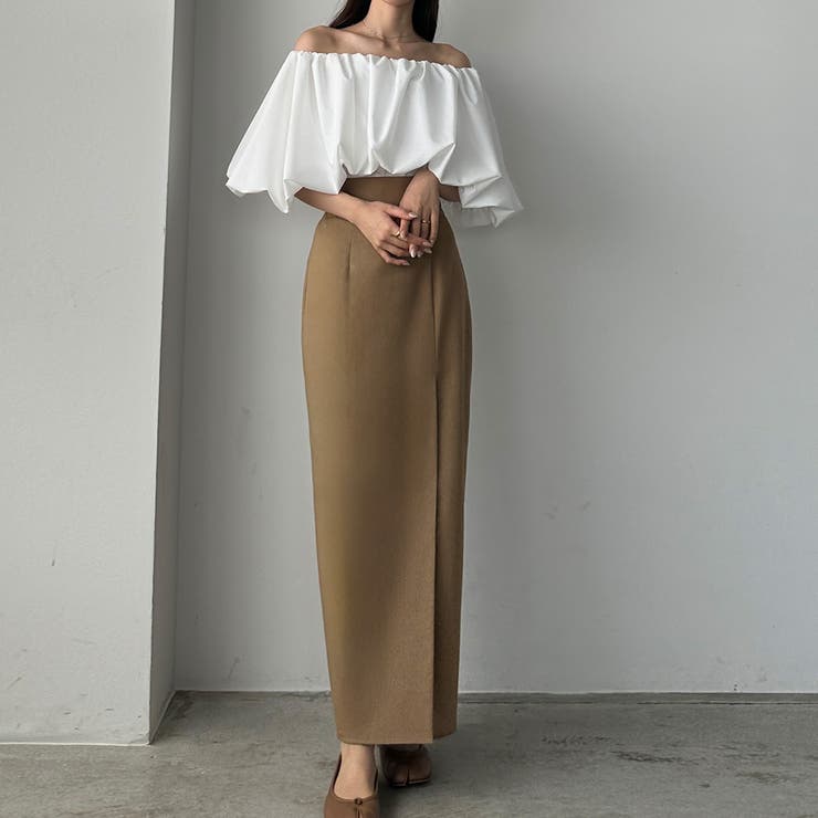【関税なし】HOBBS ホッブス emberlynn リネン混 スカート Louere リネン混ラップペンシルスカート[品番:AMTW0010619