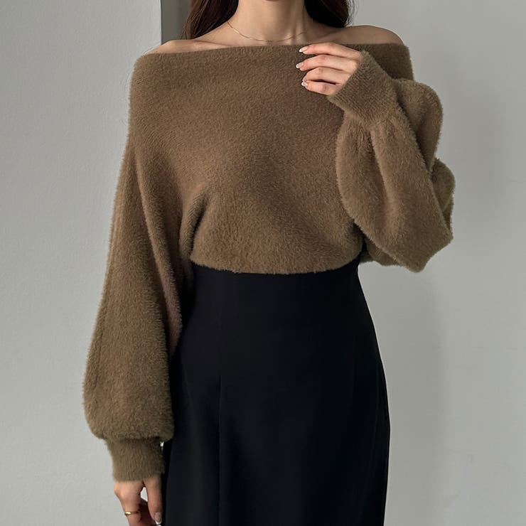 Louere オフショルシャギーニット | Louere | 詳細画像14 