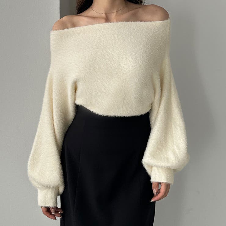 Louere オフショルシャギーニット | Louere | 詳細画像2 