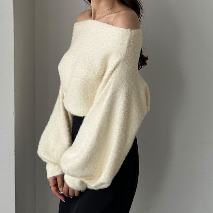 Louere オフショルシャギーニット | Louere | 詳細画像3 