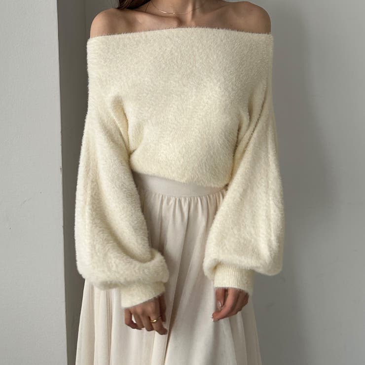 Louere オフショルシャギーニット | Louere | 詳細画像4 