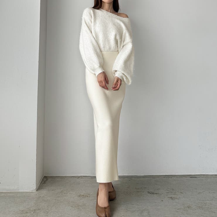 Louere タイトニットペンシルスカート | Louere | 詳細画像7