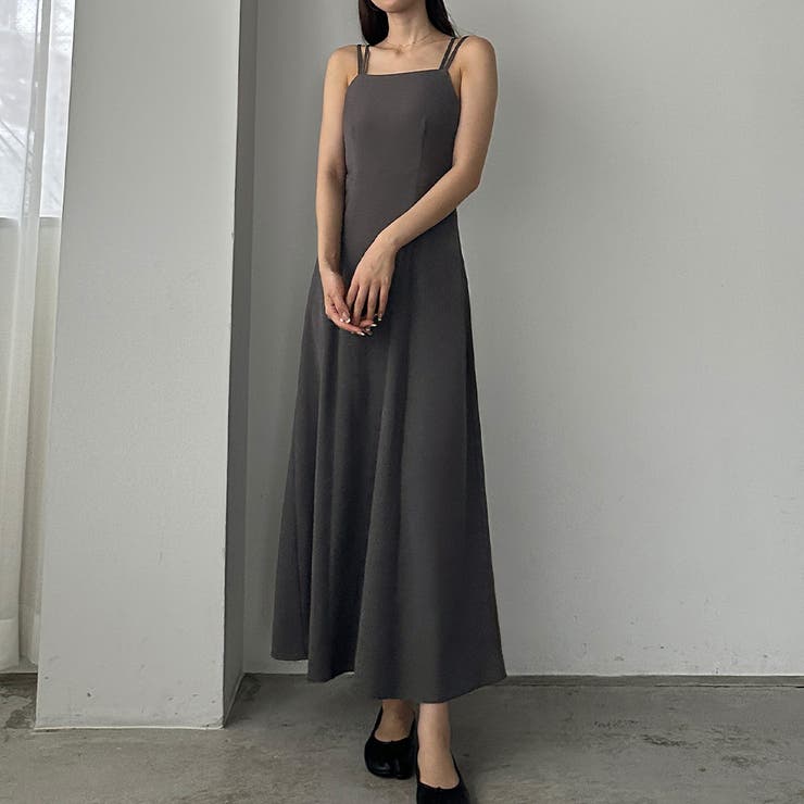 Louere ショートニットトップス＋フレアキャミワンピース | Louere | 詳細画像24 