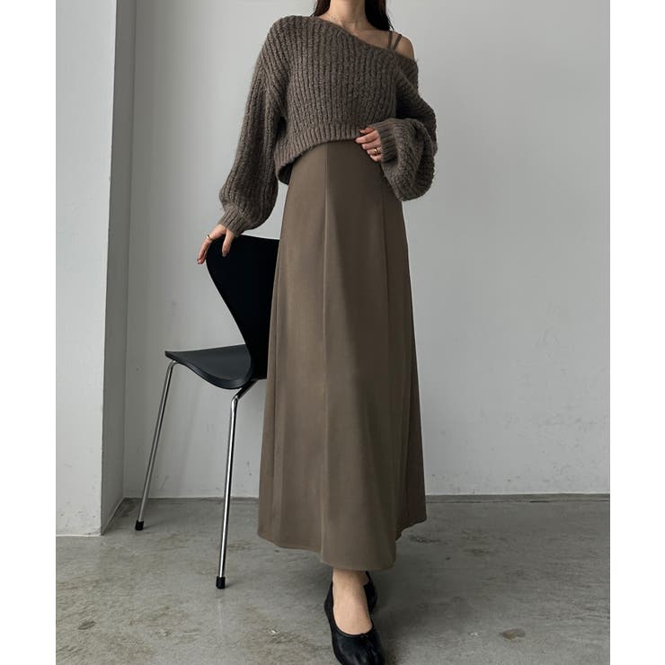 Louere ショートニットトップス＋フレアキャミワンピース | Louere | 詳細画像40 