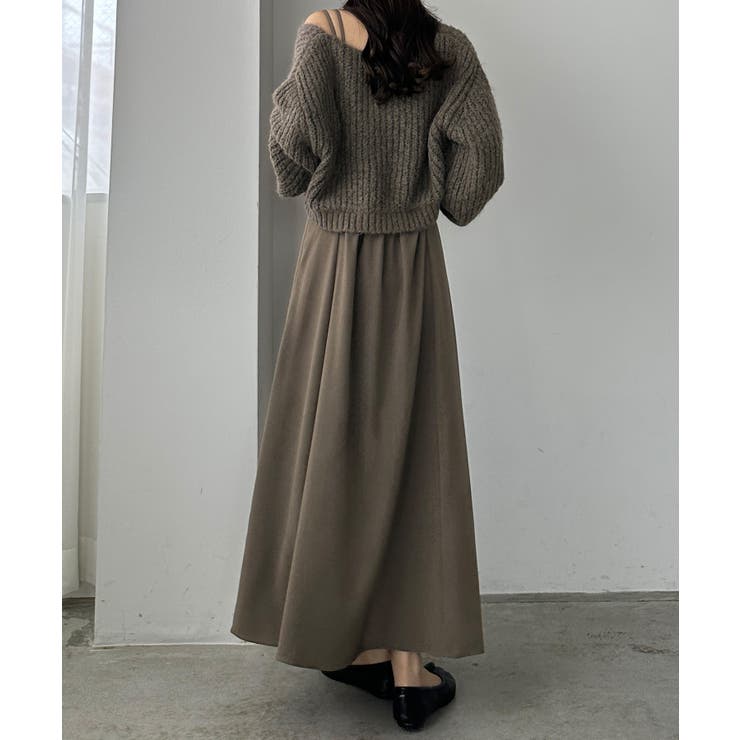 Louere ショートニットトップス＋フレアキャミワンピース | Louere | 詳細画像43 