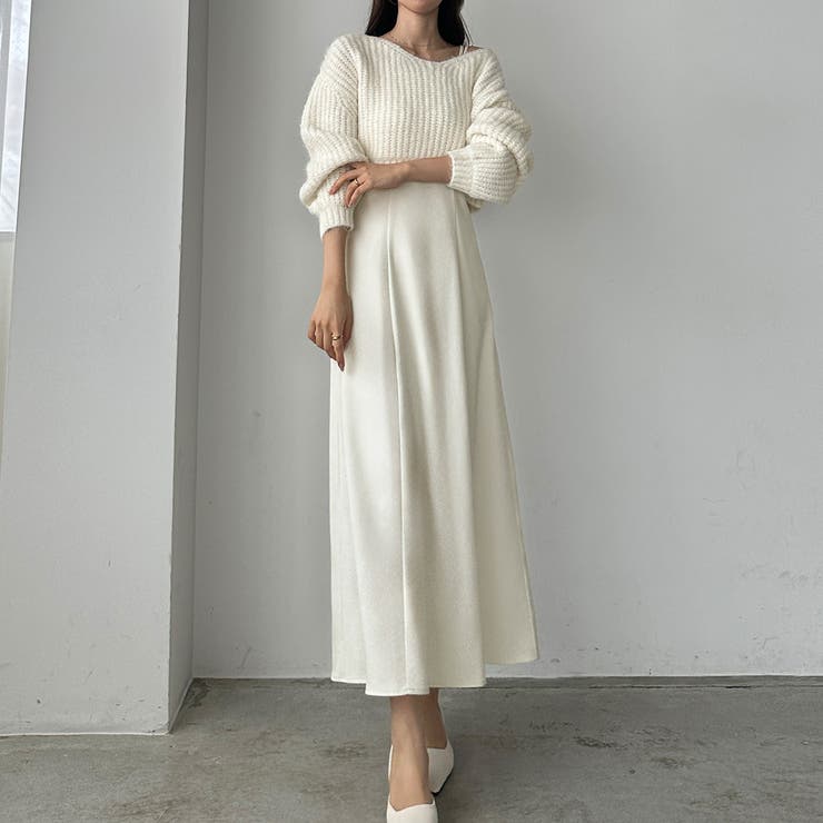 Louere ショートニットトップス＋フレアキャミワンピース | Louere | 詳細画像7 