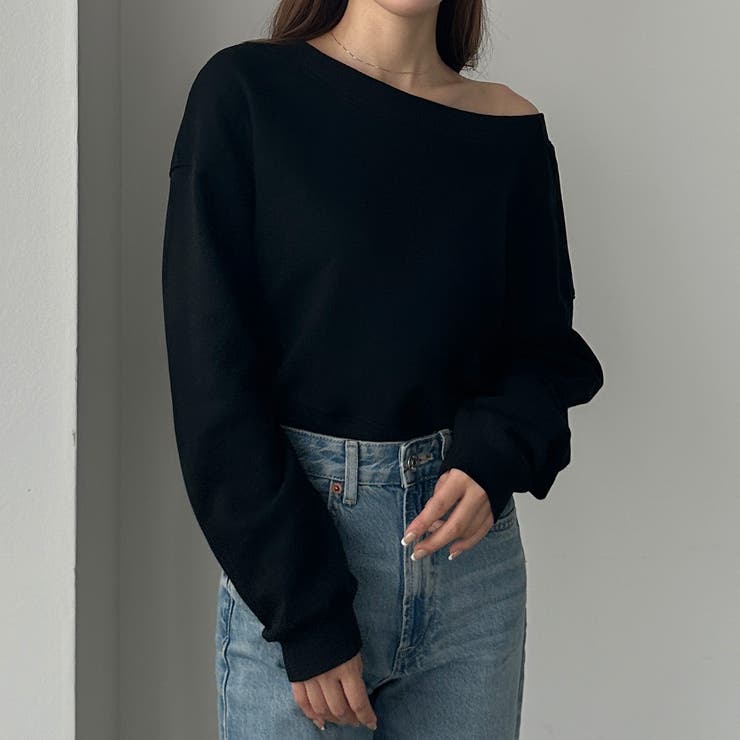 Louere 2wayオフショルダースウェット | Louere | 詳細画像7 