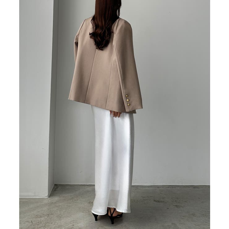 Louere ゴールドボタンテーラードジャケット[品番：AMTW0011333