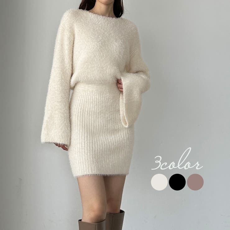 Louere ミニニットワンピース[品番：AMTW0011119]｜Louere