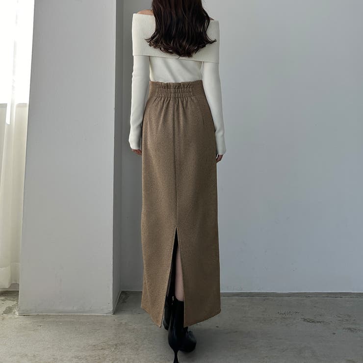 Louere ハイウエストヘリンボーンバックスリットペンシルスカート | Louere | 詳細画像18 