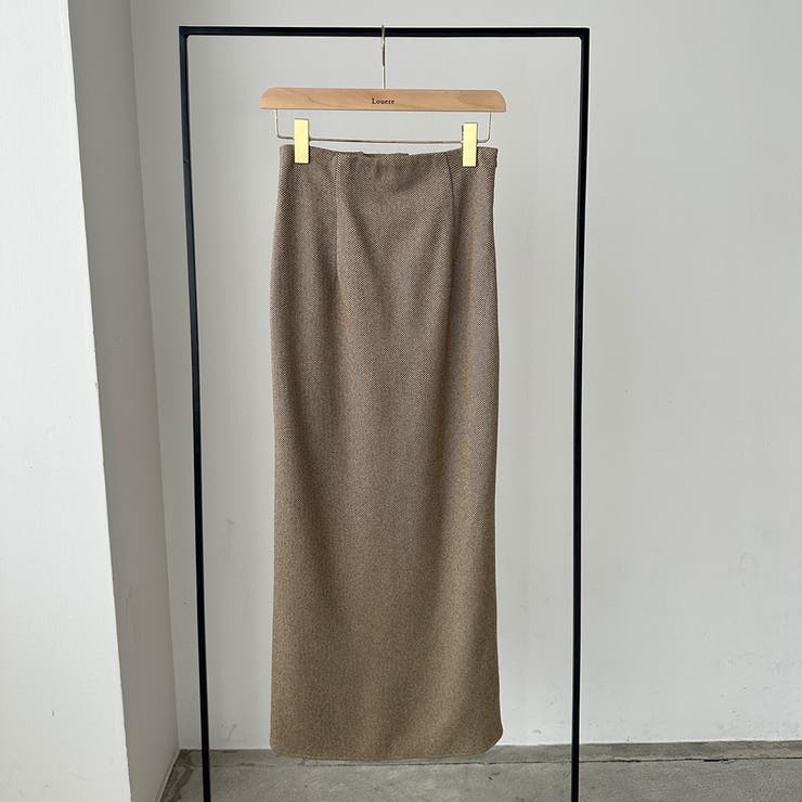 Louere ハイウエストヘリンボーンバックスリットペンシルスカート | Louere | 詳細画像19 