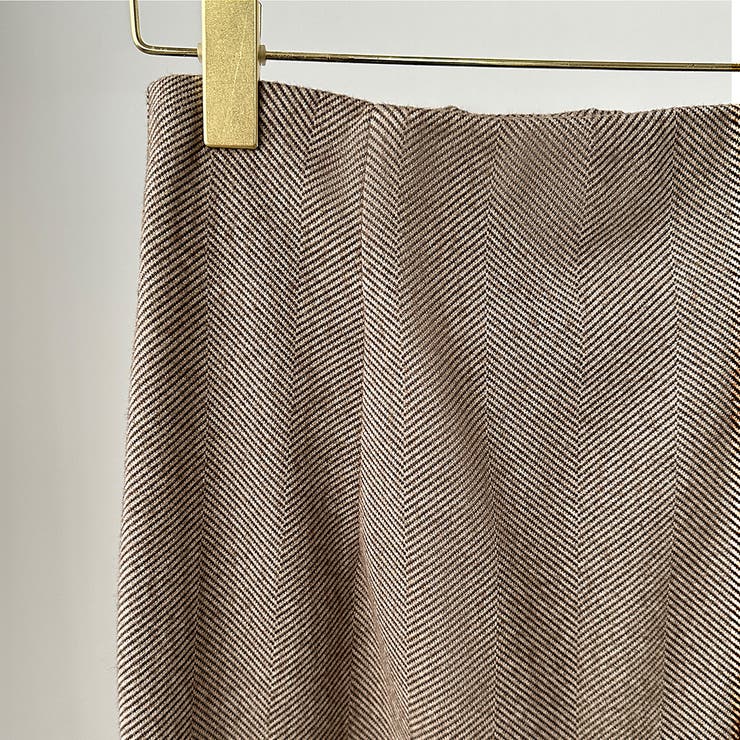 Louere ハイウエストヘリンボーンバックスリットペンシルスカート | Louere | 詳細画像5 