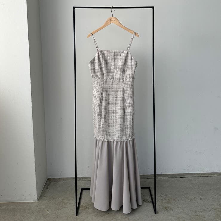 【紐取り外し可能】マーメイドキャミワンピース 紐取り外し可能】マーメイドキャミワンピース（ワンピース