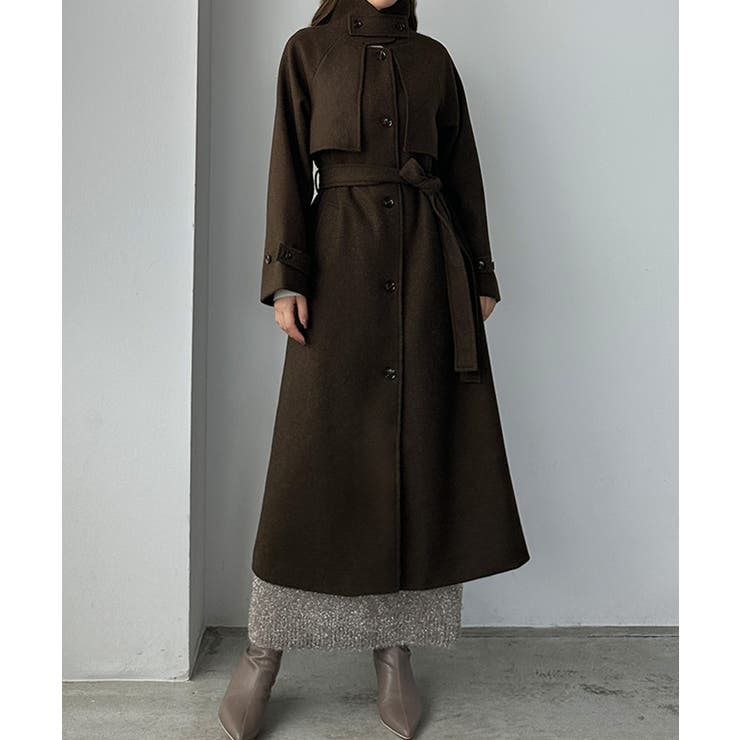 Louere 2wayステンカラーロングコート | Louere | 詳細画像19 