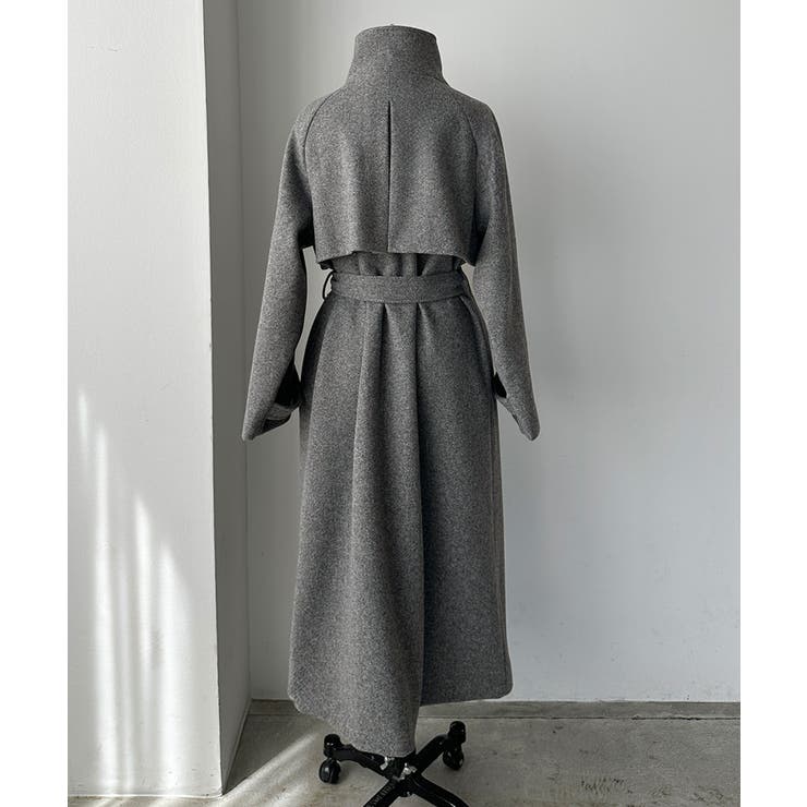 美品/高品質❤️レッキス❤️OLD ENGLAND ウールロングコート 2way 毎日たよれるコート】軽くてあったか、シルエットはすっきり。ウール