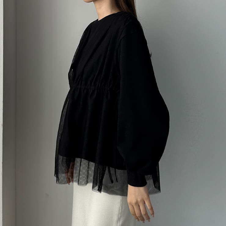 Louere チュールドッキングスウェット[品番：AMTW0011396]｜Louere