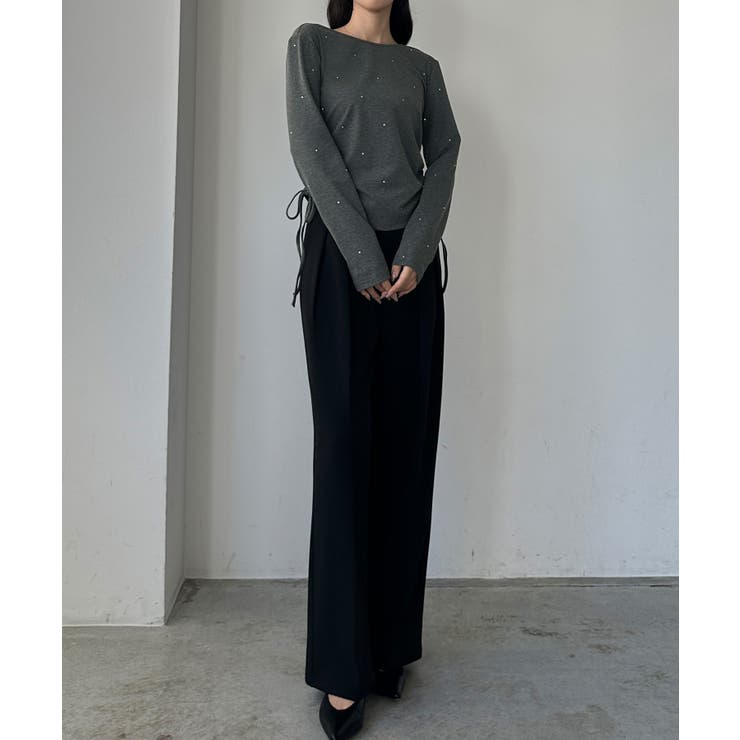 Louere ラインストーンドロストTシャツ | Louere | 詳細画像16 