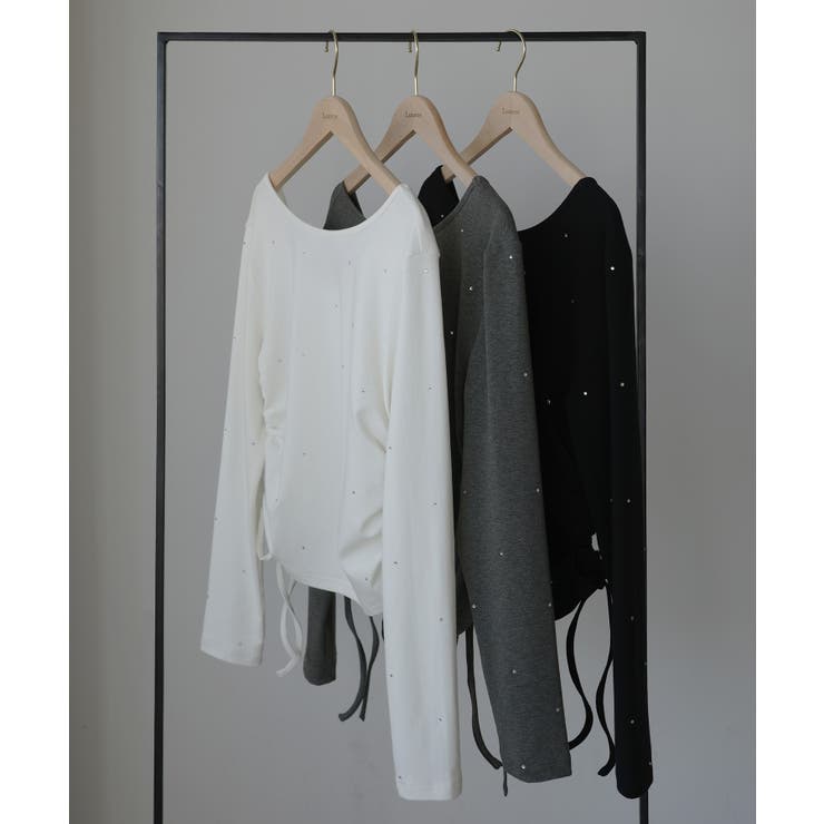 Louere ラインストーンドロストTシャツ | Louere | 詳細画像19 