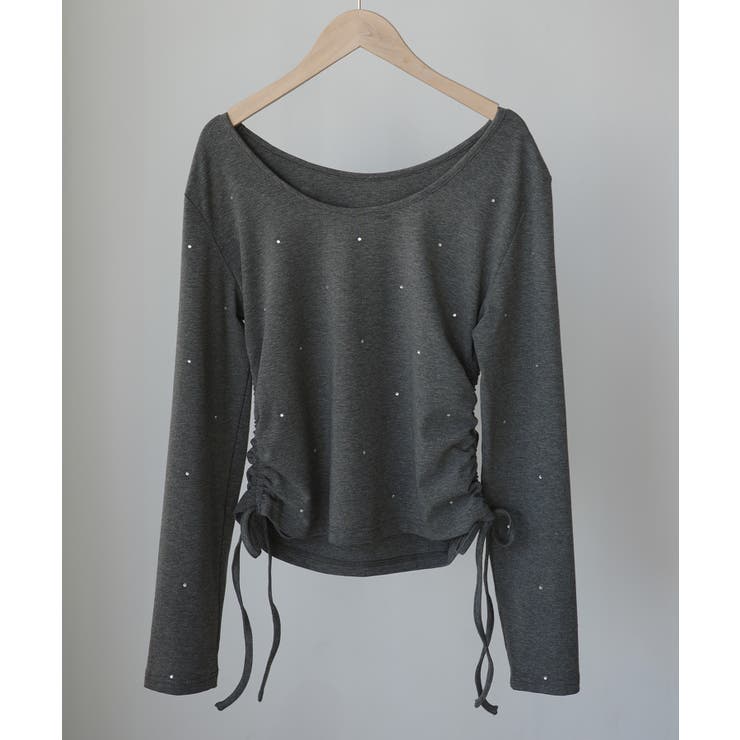 Louere ラインストーンドロストTシャツ | Louere | 詳細画像21 