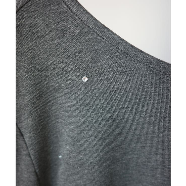 Louere ラインストーンドロストTシャツ | Louere | 詳細画像23 