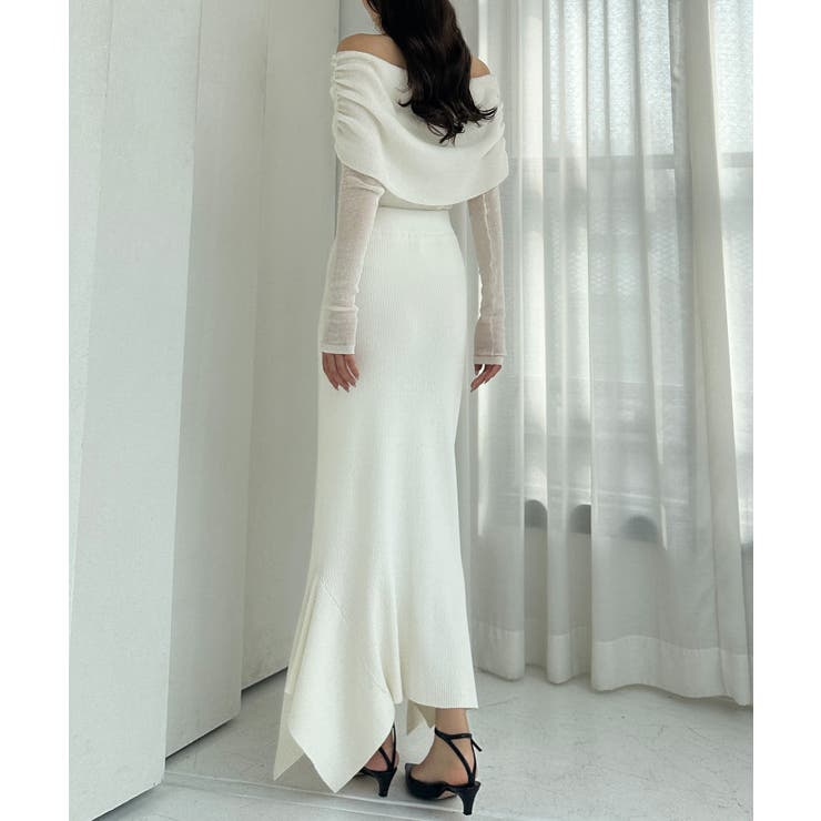 Louere シアーオフショルニットトップス | Louere | 詳細画像17 