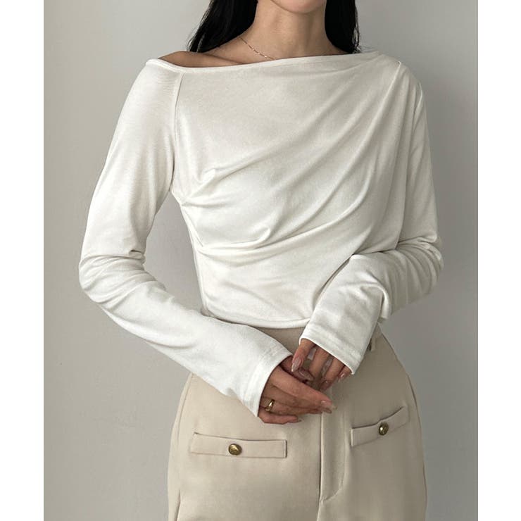 Louere ワンショルドレープカットソー | Louere | 詳細画像12 