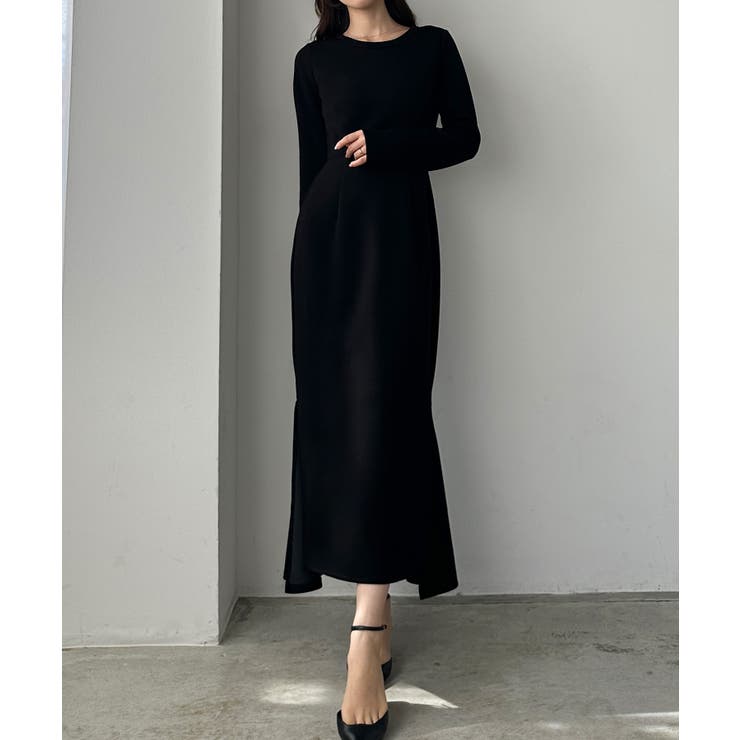 PETER ストレッチワンピース　L 新品 Louere ストレッチカットマーメイドワンピース[品番