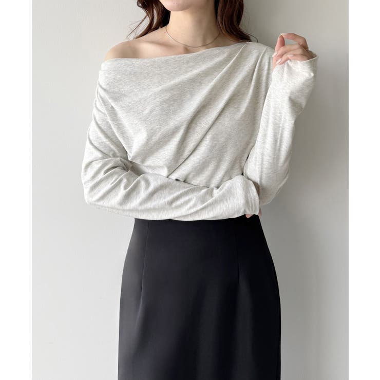 mipiarl  薄手ドレープトップス | JUNOAH | 詳細画像11 