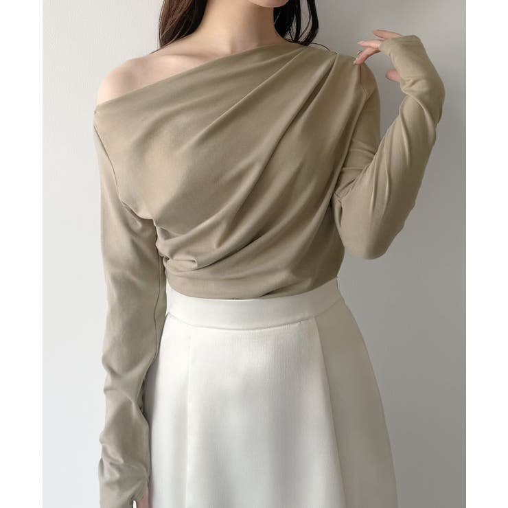 mipiarl  薄手ドレープトップス | JUNOAH | 詳細画像14 