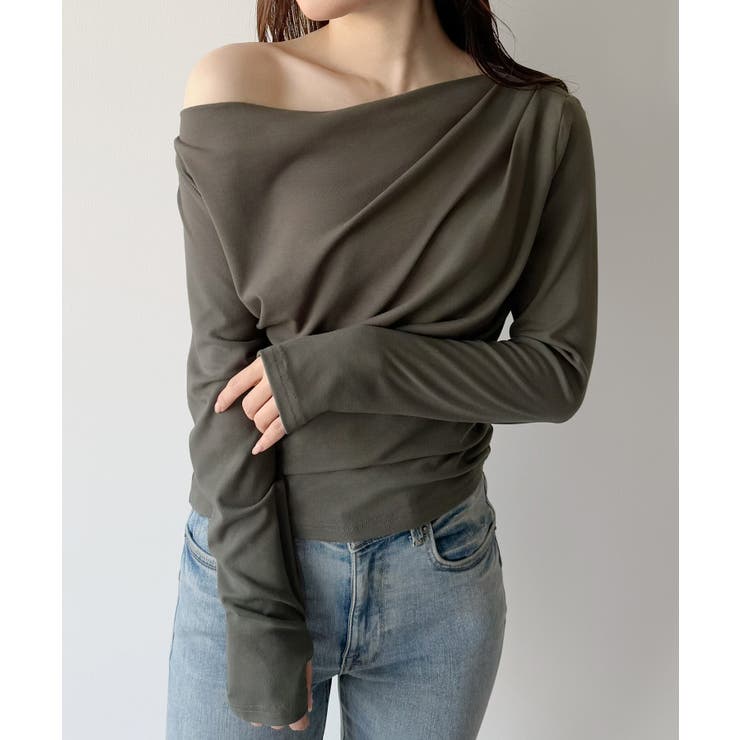 mipiarl  薄手ドレープトップス | JUNOAH | 詳細画像19 