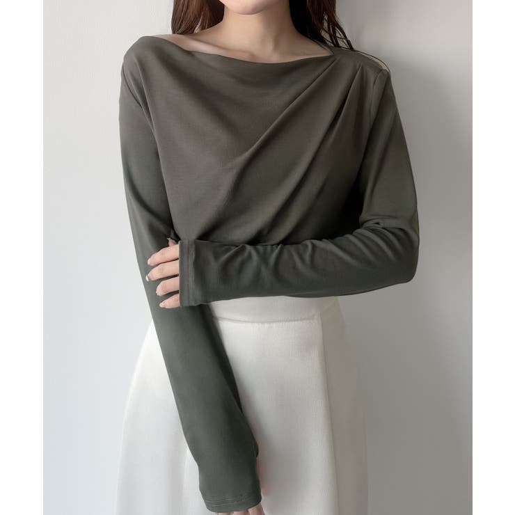 mipiarl  薄手ドレープトップス | JUNOAH | 詳細画像22 