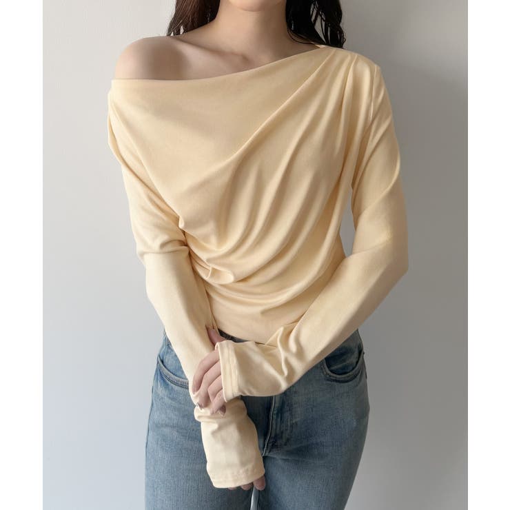 mipiarl  薄手ドレープトップス | JUNOAH | 詳細画像24 