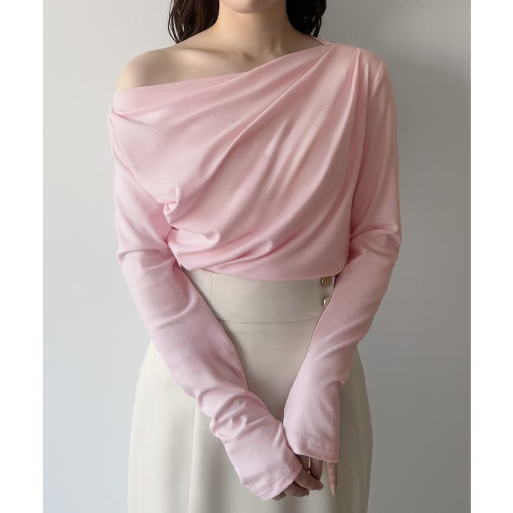 mipiarl  薄手ドレープトップス | JUNOAH | 詳細画像28 