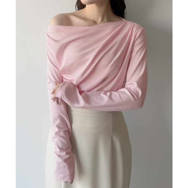 mipiarl  薄手ドレープトップス | JUNOAH | 詳細画像29 