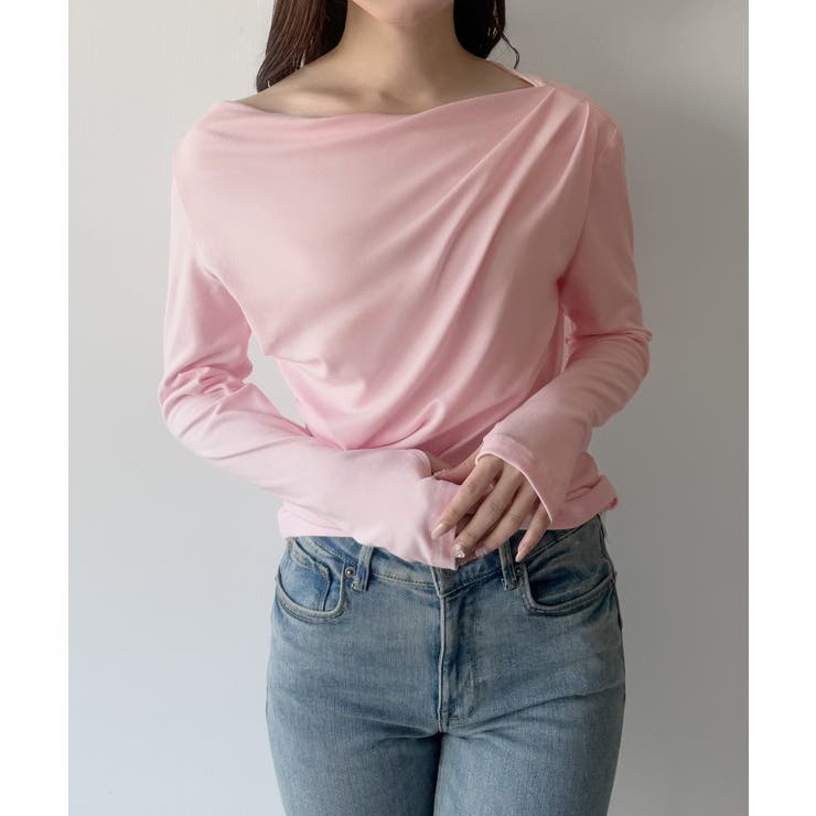 mipiarl  薄手ドレープトップス | JUNOAH | 詳細画像31 