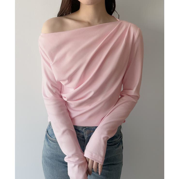 mipiarl 薄手ドレープトップス[品番：AMTW0012009]｜JUNOAH（ジュノア