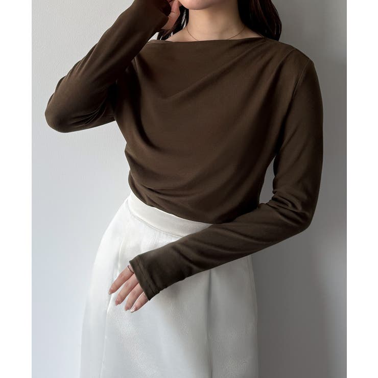 mipiarl  薄手ドレープトップス | JUNOAH | 詳細画像38 