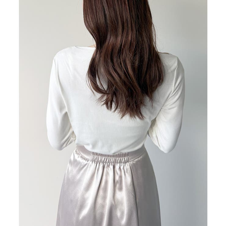 mipiarl  薄手ドレープトップス | JUNOAH | 詳細画像5 